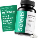 Selerb Metaburn Weight Loss Pills for Women & Men - Appetite Suppressant & Fat Burner, Metabolism Support Weight Loss Supplement with Berberine, Chromium, Green Tea & B12-60 Capsules