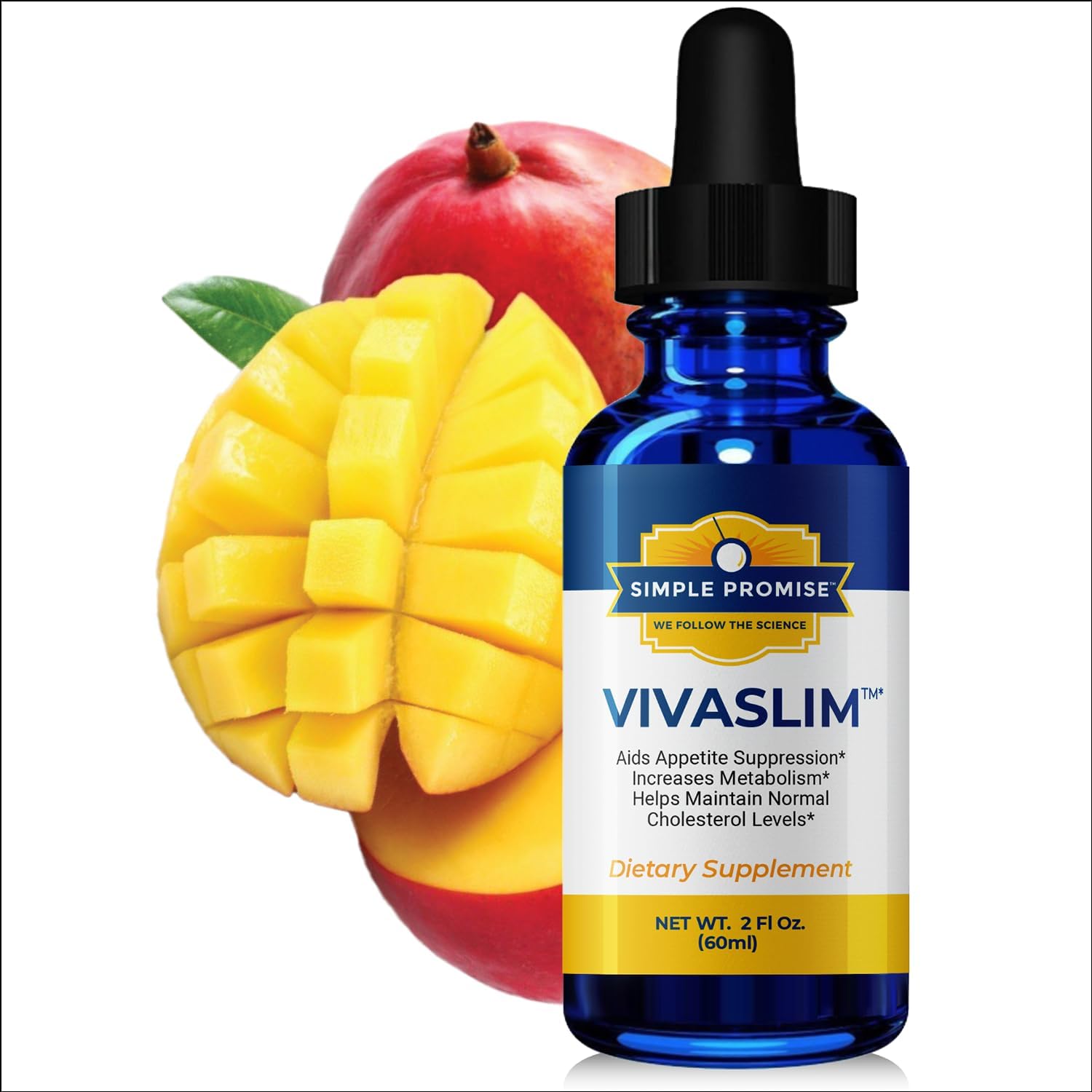 Simple Promise VivaSlim – Liquid Supplement with Maca Root, Rhodiola Rosea & African Mango – Supports Metabolism, Appetite Control & Weight Management – 2 fl oz
