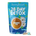 Skinny Boost Evening Tea-Cleanse and detox support, reduce bloating, cleanse colon, reduce toxins, vegan, sugar free-14 bags-lemon honey.