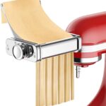 Stainless Steel Pasta Attachment for KitchenAid Stand Mixer, 3-in-1 Pasta Maker with Pasta Roller, Spaghetti & Fettuccine Cutters, Food-Grade KitchenAid Pasta Attachment for Homemade Noodles