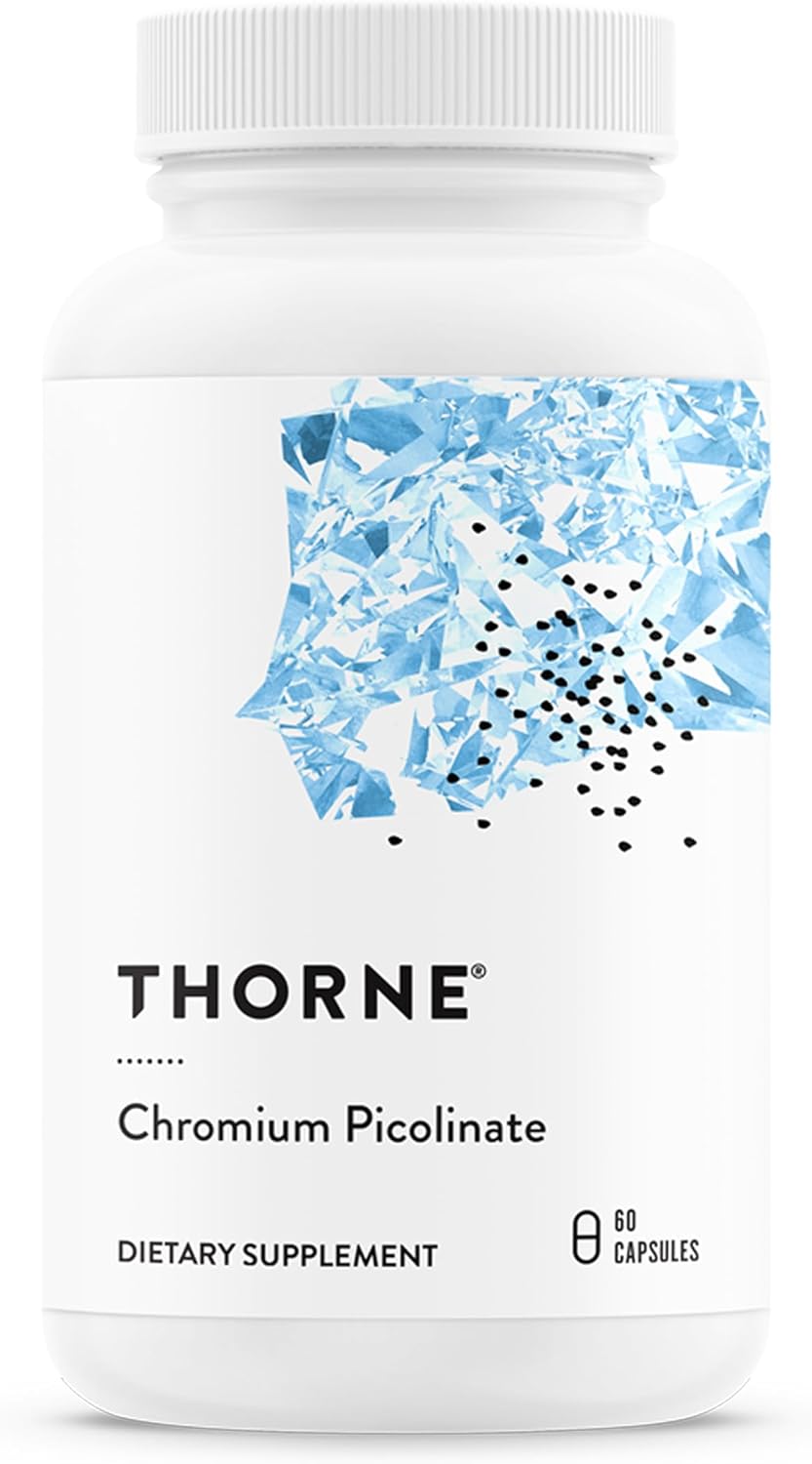 THORNE – Chromium Picolinate – Essential Mineral Supplement for Healthy Metabolism Support – Supports Carbohydrate Cravings* – Third-Party Certified – Dairy, Soy & Gluten-Free – 60 Capsules