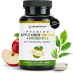 TRIO NUTRITION Apple Cider Vinegar Capsules with Multi-Strain Probiotics - Natural Sugar Free ACV Capsules with The Mother for Gut Health, Immunity, Body Cleanse & Healthy pH - Metabolism Booster