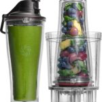 Vitamix Personal Cup Adapter, BPA-Free, Dishwasher-Safe, Two 20-Ounce Blender Cups, Two Lids, and One Blender Adapter with Stainless-Steel Blades, Not Compatible with Ascent or Venturist Series
