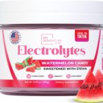 Watermelon Candy Electrolytes Powder – Sugar-Free Hydration Drink Mix with 623 mg Potassium – Clean Ingredients – Vegan, Keto & Paleo Friendly – Caffeine-Free Electrolyte Supplement (30 Servings)