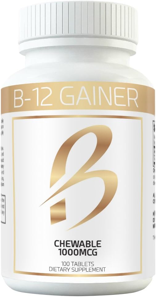 Weight Gainer B-12 Chewable Absorbs Faster Than Weight Gain Pills for Fast Massive Weight Gain in Men and Women While Opening Your Appetite More Than Protein
