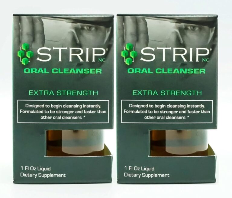 Wellgenix Strip Detox Oral Cleanser Extra Strength Instant Cleansing - Potent Deep System Cleanser - Formulated to Be Strong (1 oz) (2 Pack)