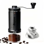 World's First 60g Large Capacity Manual Coffee Grinder, Portable Hand Coffee Bean Mill with 40 Adjustable Settings, Stainless steel Burr Grinder for Espresso, Pour Over, Camping, Travel, Gift, etc
