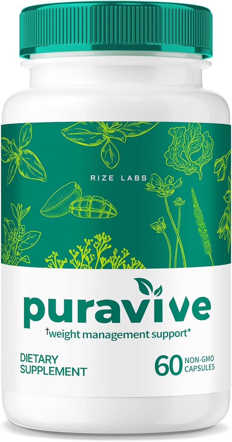 rize labs Puravive Weight Loss Capsules – Exotic Rice Pills to Increase BAT and Energy Levels, Detox & Cleanse Capsule, Puravive Reviews Non-GMO Easy to Swallow Supplement Tablets (60 Capsules)