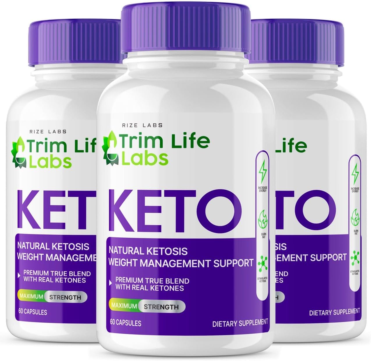 rize labs – – Trim Life Labs Keto Capsules – Weight Loss Pills – Support Maximum Strength Formula, Keto+ACV Supplement (180 Capsules)